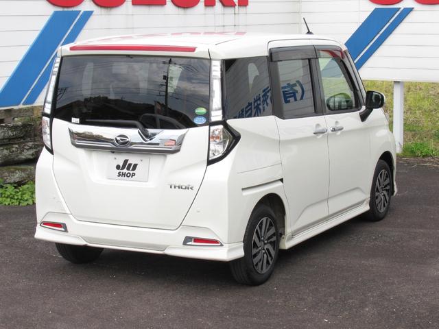 トール カスタムＧ　ＳＡＩＩ　エアロエディション　フルタイム４ＷＤ　車検整備付　ワンオーナー　純正ナビ＋ＴＶ＋Ｂｌｕｅｔｏｏｔｈ接続可　全方位カメラ　ＬＥＤヘッドランプ　両側パワースライドドア　社外２カメラドラレコ　スマートキー（37枚目）