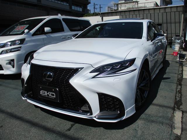 ＬＳ ＬＳ５００　Ｆスポーツ　ムーンルーフ・黒革シート・マークレビンソン・メーカーナビ・バックモニター・ビルトインＥＴＣ・デジタルインナーミラー・ＴＲＤエアロ・マフラー・純正フロアーマット・スマートキー・カードキー（2枚目）