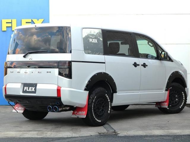 デリカD:5 ブラックエディション ランクル岡山店 試乗車/ディーゼル/7人乗り/BIG-X11インチナビ/10インチフリップ/リフトアップ&ショック/FLEXテールランプ/JAOSカスタム/アルパイン11インチナビ/ETC(2枚目)