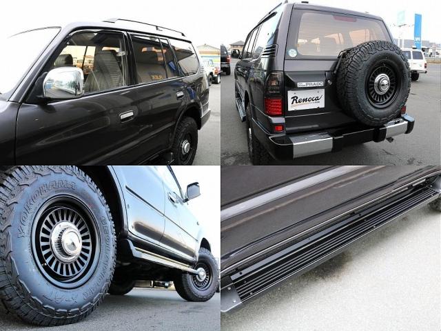 ランドクルーザープラド ＴＸリミテッド　Ｒｅｎｏｃａ　Ａｍｅｒｉｃａｎ　Ｃｌａｓｓｉｃ／丸目換装／ナロー換装／ペイント　グラナイトクリスタルＭ／内外装フルカスタム／ＤＥＡＮカリフォルニア１６インチ　ブラックＡＷ／ジオランダーＸ－ＡＴタイヤ（20枚目）