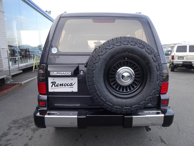ランドクルーザープラド ＴＸリミテッド　Ｒｅｎｏｃａ　Ａｍｅｒｉｃａｎ　Ｃｌａｓｓｉｃ／丸目換装／ナロー換装／ペイント　グラナイトクリスタルＭ／内外装フルカスタム／ＤＥＡＮカリフォルニア１６インチ　ブラックＡＷ／ジオランダーＸ－ＡＴタイヤ（70枚目）