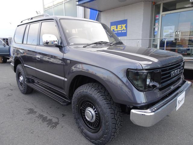 ランドクルーザープラド ＴＸリミテッド　Ｒｅｎｏｃａ　Ａｍｅｒｉｃａｎ　Ｃｌａｓｓｉｃ／丸目換装／ナロー換装／ペイント　グラナイトクリスタルＭ／内外装フルカスタム／ＤＥＡＮカリフォルニア１６インチ　ブラックＡＷ／ジオランダーＸ－ＡＴタイヤ（76枚目）