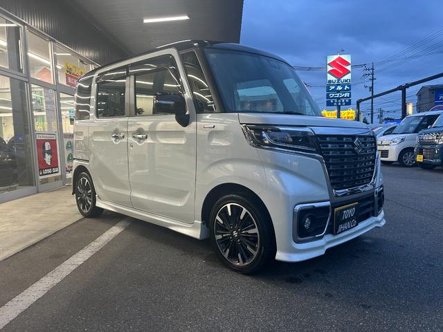 スペーシアカスタム ハイブリッドXS CVT ナビTV ETC 純正15インチアルミホイール 両側電動スライドドア バックカメラ 運転席シートヒーター 電動格納式ドアミラー オートエアコン オートライト スマートキー 衝突軽減装置装備車(8枚目)