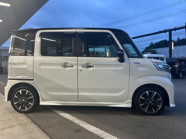 スペーシアカスタム ハイブリッドXS CVT ナビTV ETC 純正15インチアルミホイール 両側電動スライドドア バックカメラ 運転席シートヒーター 電動格納式ドアミラー オートエアコン オートライト スマートキー 衝突軽減装置装備車(9枚目)