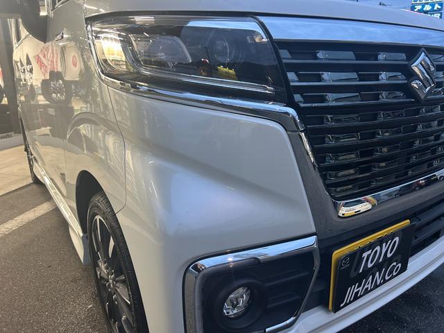 スペーシアカスタム ハイブリッドXS CVT ナビTV ETC 純正15インチアルミホイール 両側電動スライドドア バックカメラ 運転席シートヒーター 電動格納式ドアミラー オートエアコン オートライト スマートキー 衝突軽減装置装備車(18枚目)