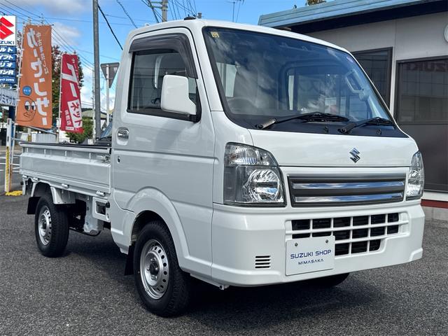 キャリイトラック 農繁スペシャル　４ＷＤ　５ＭＴ　キーレスエントリー　パワーウィンドウ　オートライト　デフロック　スズキセーフティサポート　エアコン　パワステ　作業灯　リヤゲートチェーン（3枚目）