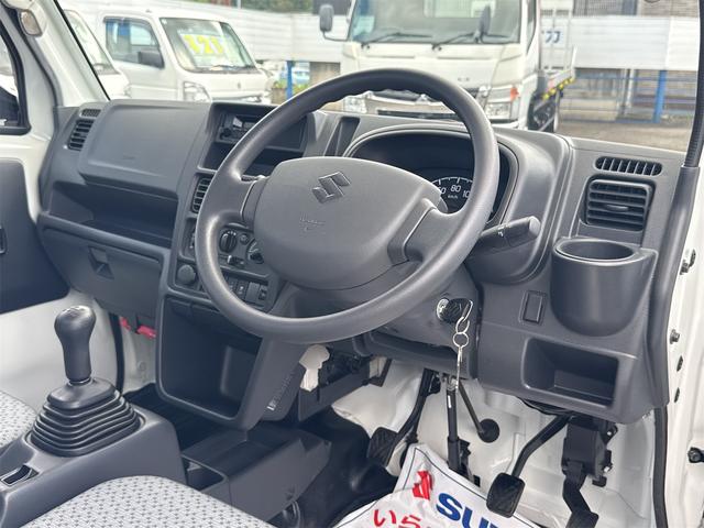 キャリイトラック 農繁スペシャル　４ＷＤ　５ＭＴ　キーレスエントリー　パワーウィンドウ　オートライト　デフロック　スズキセーフティサポート　エアコン　パワステ　作業灯　リヤゲートチェーン（27枚目）