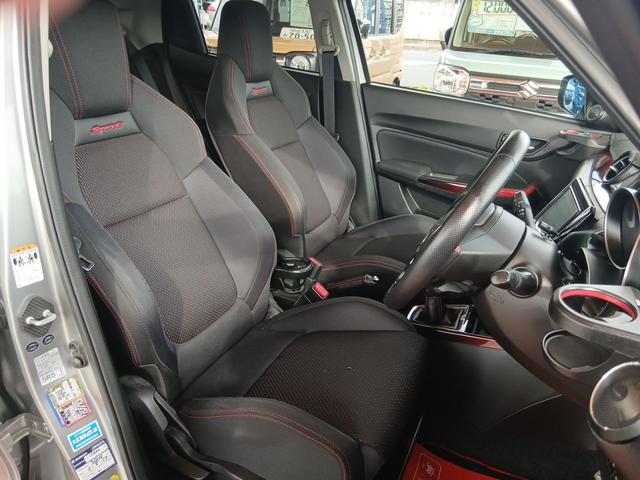 スイフトスポーツ ベースグレード (6MT 2WD)スズキセーフティーサポート 8インチナビ 全方位カメラ スマートキー LEDヘッドライト ETC2.0車載機 フロントドライブレコーダー インタークーラーターボ 社外17インチアルミ(37枚目)