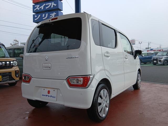 ワゴンＲ ＦＸ　（ＣＶＴ　２ＷＤ）セーフティーサポート　スマートキー　オートライト（ハイビームアシスト付き）運転席ヒートヒーター　オートエアコン　ＡＭ／ＦＭラジオ付きＣＤプレーヤー　電動格納式ドアミラー（6枚目）