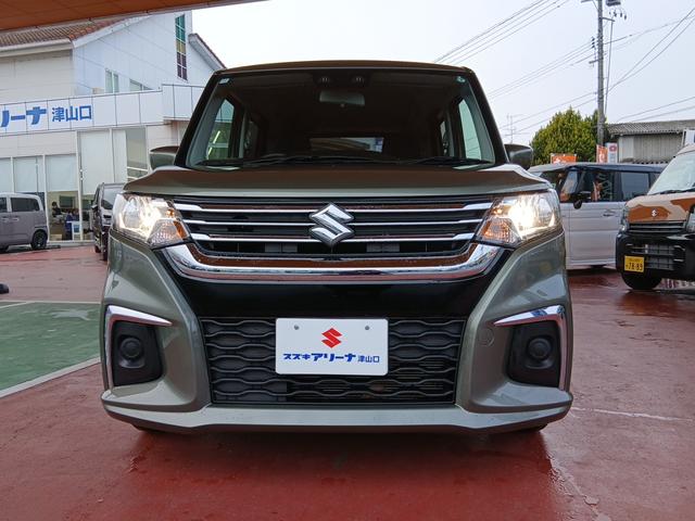 ソリオ Ｇ　（ＣＶＴ　２ＷＤ）スズキセーフティーサポート　スマートキー　オートエアコン　リヤパーキングセンサー　ハロゲンヘッドライト仕様　オートライト（ハイビームアシスト付き）オーディオレス仕様（2枚目）