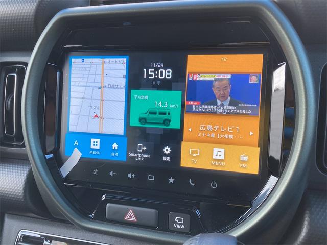ハスラー タフワイルド 3型 スズキ純正9インチナビ スズキコネクト対応通信機装着 全方位モニター 衝突被害軽減ブレーキ CD TV 360°プレミアムUV&IRカットガラス 15インチアルミホイール メーカー保証継承(3枚目)