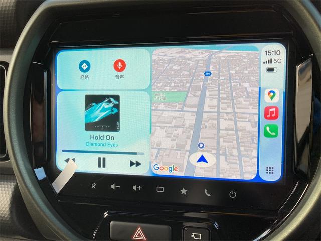 ハスラー タフワイルド 3型 スズキ純正9インチナビ スズキコネクト対応通信機装着 全方位モニター 衝突被害軽減ブレーキ CD TV 360°プレミアムUV&IRカットガラス 15インチアルミホイール メーカー保証継承(6枚目)