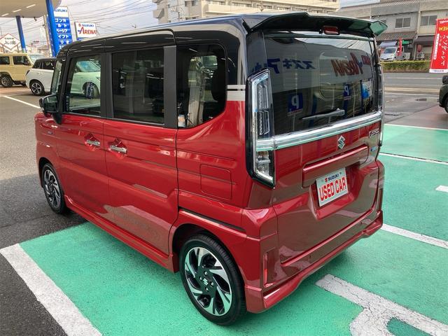 スペーシアカスタム ハイブリッドＸＳターボ　ハイブリッド　ターボ　衝突被害軽減ブレーキ　ＬＥＤヘッドランプ　フォグランプ　後席両側電動スライドドア　パドルシフト　電動パーキングブレーキ　フェニックスレッドパール　ブラック２トーン（14枚目）