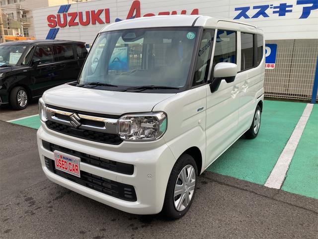 スペーシア ハイブリッドＸ　スズキ純正メーカーオプション９インチナビ　全方位モニターカメラ付き　スズキコネクト対応　アップルカープレイ、アンドロイドオート対応　衝突軽減Ｓ（8枚目）