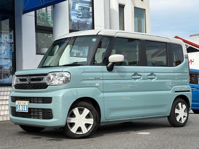 スペーシア ハイブリッドＸ　試乗車　　両側パワースライドドア　全方位モニター　メモリナビゲーション　シートヒーター　アイドリングストップ　スマートキー　オートエアコン　ＡＢＳ　エアバック（10枚目）