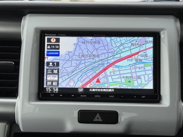 ハスラー Ｇ　メモリーナビゲーション　ＥＴＣ車載器　オートエアコン　ＡＢＳ　エアバック　シートヒーター　前後ドライブレコーダー　スマートキーアイドリングストップ（6枚目）