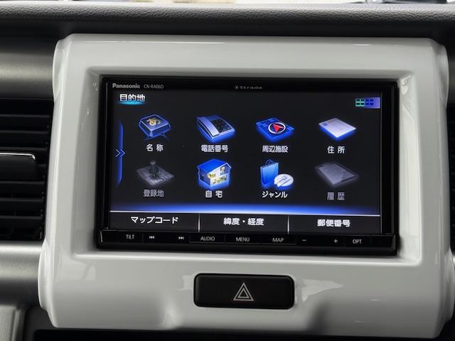 ハスラー Ｇ　メモリーナビゲーション　ＥＴＣ車載器　オートエアコン　ＡＢＳ　エアバック　シートヒーター　前後ドライブレコーダー　スマートキーアイドリングストップ（7枚目）
