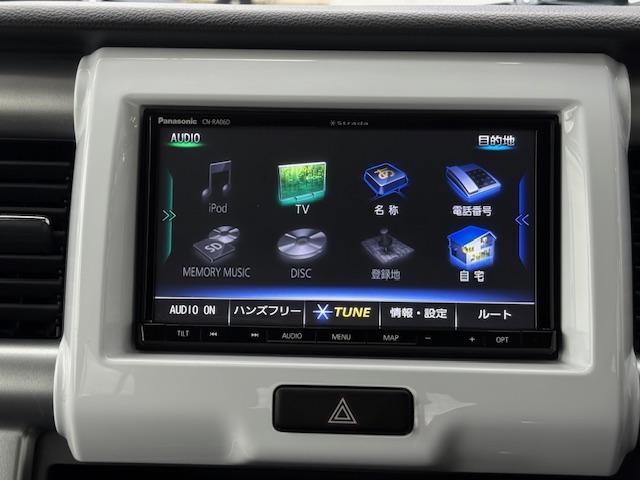 ハスラー Ｇ　メモリーナビゲーション　ＥＴＣ車載器　オートエアコン　ＡＢＳ　エアバック　シートヒーター　前後ドライブレコーダー　スマートキーアイドリングストップ（8枚目）