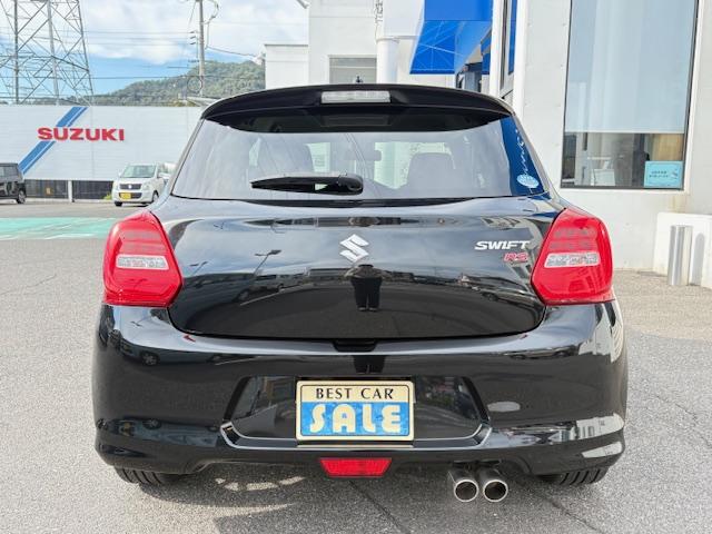 スイフト RSt LEDへットライト オートエアコン 社外マフラー 社外アルミホイール スマートキー シートヒーター オートライト クルーズコントロール ABS エアバック(5枚目)