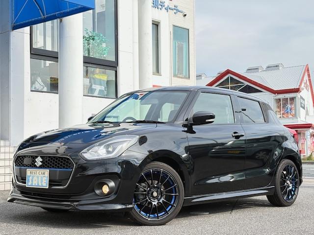 スイフト RSt LEDへットライト オートエアコン 社外マフラー 社外アルミホイール スマートキー シートヒーター オートライト クルーズコントロール ABS エアバック(62枚目)