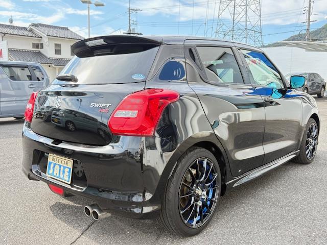 スイフト RSt LEDへットライト オートエアコン 社外マフラー 社外アルミホイール スマートキー シートヒーター オートライト クルーズコントロール ABS エアバック(64枚目)