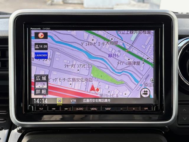 スペーシアカスタム ハイブリッドＸＳ　メモリーナビゲーション　フルセグＴＶ　前後ドライブレコーダー　ＥＴＣ車載器　ＣＤ／ＤＶＤ再生　シートヒーター　両側パワースライドア　全方位モニターカメラ（8枚目）