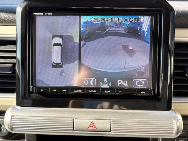 クロスビー ハイブリッドＭＺ　ワンオーナー車　全方位モニター　メモリーナビゲーション　スマートキー　オートエアコン　ＡＢＳ　エアバック　フルセグＴＶ　クリアランスソナー　ＥＴＣ車載器　シートヒーター（4枚目）