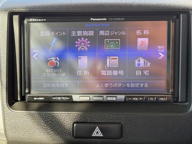 スペーシア Ｇリミテッド　メモリーナビゲーション　フルセグＴＶ　ＣＤ／ＤＶＤ再生　ＥＴＣ車載器　エアバック　ＡＢＳ　オートエアコン　ブレーキ軽減装置　プッシュスタートボタン　シートヒーター　アルミホイール（3枚目）