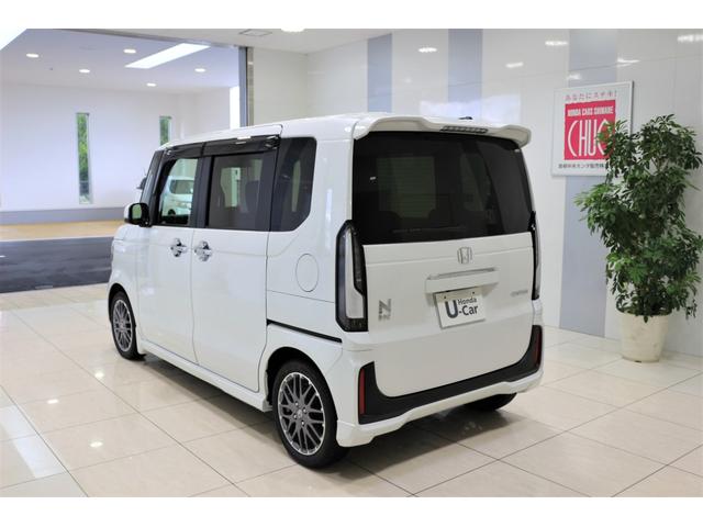Ｎ－ＢＯＸカスタム ターボ　ホンダセンシング　横滑り防止装置　前後ドライブレコーダー　ナビ　バックカメラ　ＥＴＣ　充電用ＵＳＢジャック　両側パワースライドドア　シートヒーター　クルーズコントロール　アルミホイール　スマートキー（6枚目）