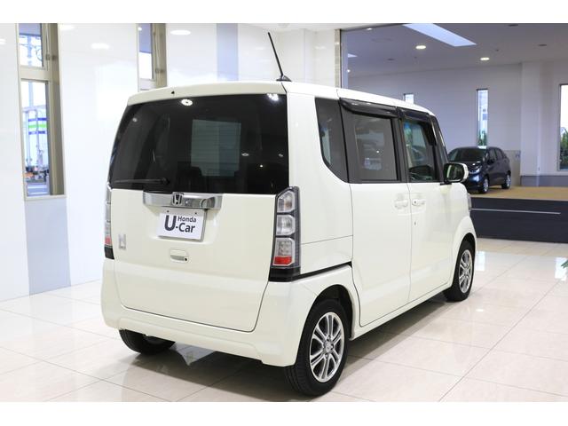 N-BOX GターボSSパッケージ あんしんパッケージ 横滑り防止装置 ナビ バックカメラ ETC ディスチャージヘッドライト パワースライドドア シートヒーター クルコン アルミホイール スマートキー アイドリングストップ ターボ(7枚目)