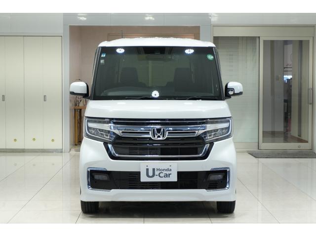 Ｎ－ＢＯＸカスタム Ｌ　ホンダセンシング　横滑り防止装置　障害物センサー　ドラレコ　ナビ　バックカメラ　充電用ＵＳＢジャック　パワースライドドア　シートヒーター　シートバックテーブル　クルコン　アルミホイール　スマートキー（4枚目）