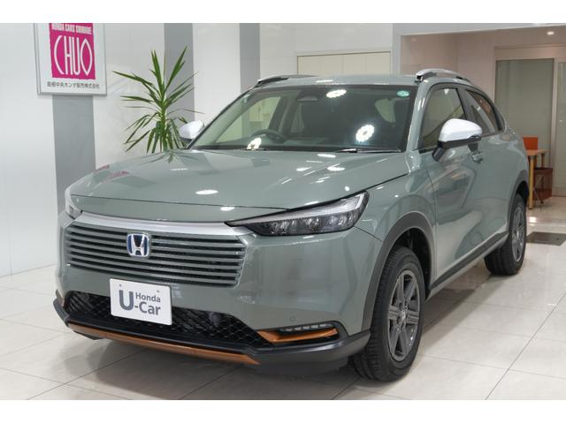 ヴェゼル ｅ：ＨＥＶＸ・ＨｕＮＴパッケージ　元試乗車　ホンダセンシング　障害物センサー　横滑り防止装置　ナビ　バックカメラ　本革巻ステアリング　ルーフレール　クルーズコントロール　アルミホイール　スマートキー（5枚目）