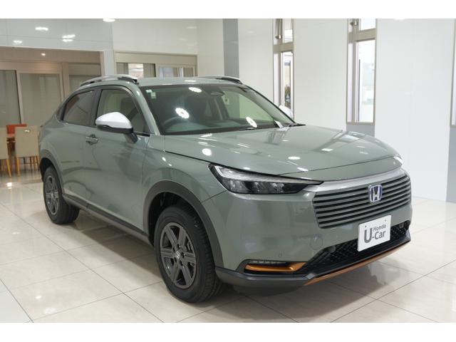 ヴェゼル ｅ：ＨＥＶＸ・ＨｕＮＴパッケージ　元試乗車　ホンダセンシング　障害物センサー　横滑り防止装置　ナビ　バックカメラ　本革巻ステアリング　ルーフレール　クルーズコントロール　アルミホイール　スマートキー（9枚目）