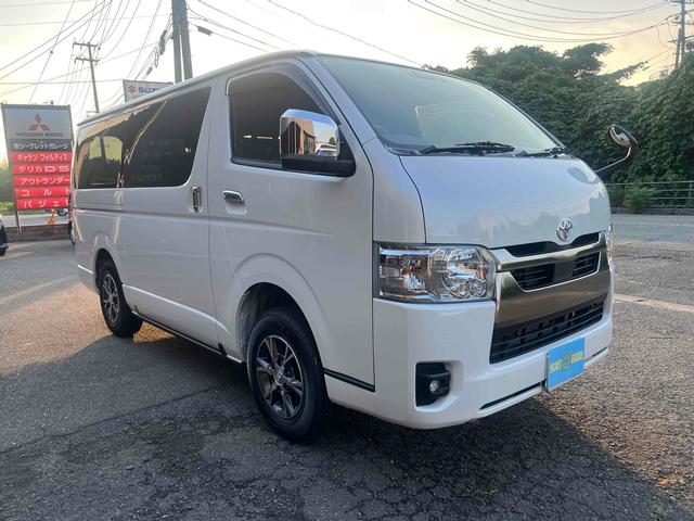 ハイエースバン ロングスーパーＧＬ　ダークプライムＳ　４ＷＤ　ドライブレコーダー　フロントカメラ　クリアランスソナー　レーンアシスト　衝突被害軽減システム　両側電動スライドドア　オートマチックハイビーム　オートライト　スマートキー　電動格納ミラー　ＡＴ（13枚目）
