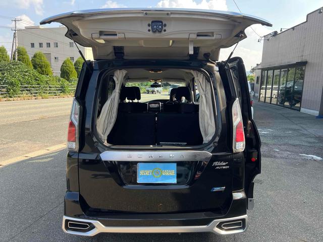 セレナ ライダー ドライブレコーダー ETC オートクルーズコントロール 衝突被害軽減システム 両側スライド・片側電動 オートライト スマートキー アイドリングストップ 電動格納ミラー 3列シート フルフラット(18枚目)