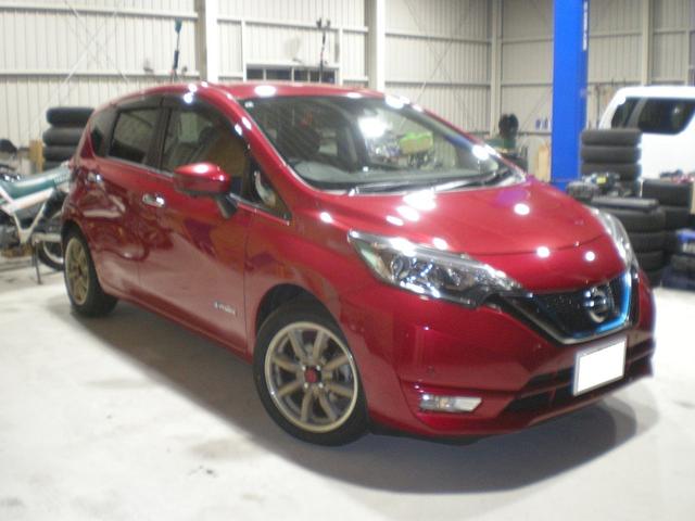 ノート e-パワー X Vセレクション ワタナベ16インチホイール・KYB Lowfer Sporte PLUS新品・MOMOタイヤ195/55R16新品・ナビ・TV・LEDヘッドライト・ETC・ドラレコ・アラウンドビューモニター(6枚目)