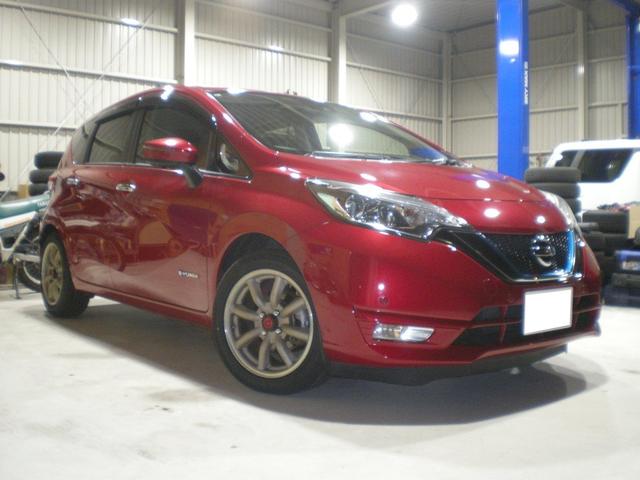 ノート e-パワー X Vセレクション ワタナベ16インチホイール・KYB Lowfer Sporte PLUS新品・MOMOタイヤ195/55R16新品・ナビ・TV・LEDヘッドライト・ETC・ドラレコ・アラウンドビューモニター(8枚目)