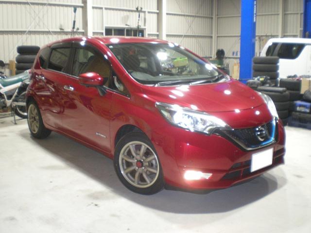 ノート e-パワー X Vセレクション ワタナベ16インチホイール・KYB Lowfer Sporte PLUS新品・MOMOタイヤ195/55R16新品・ナビ・TV・LEDヘッドライト・ETC・ドラレコ・アラウンドビューモニター(27枚目)