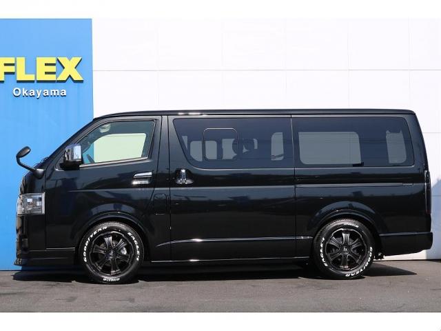 スーパーGL ダークプライムII 新車 ディーゼル2WD ライトカスタムPKG アルパインBIG-X11インチフルセグSDナビ&連動ドラレコ フロントスポイラー 2インチローダウン施工 オーバーフェンダー 17インチアルミ&タイヤ(3枚目)