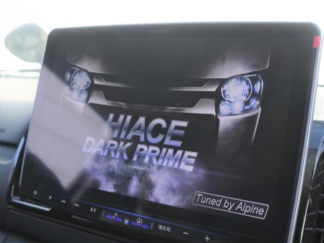 スーパーGL ダークプライムII 新車 ディーゼル2WD ライトカスタムPKG アルパインBIG-X11インチフルセグSDナビ&連動ドラレコ フロントスポイラー 2インチローダウン施工 オーバーフェンダー 17インチアルミ&タイヤ(14枚目)