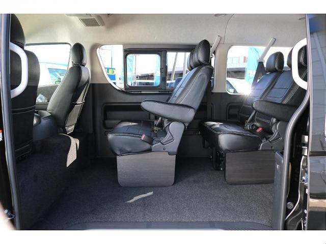 ハイエースワゴン GL ロング 新車ワゴンGL 10人乗り コンプリート済 カロッツェリアフルセグナビ フリップダウンモニター ビルトインETC オリジナルシートカバー スマートベッドキット 17インチアルミホイール ナスカータイヤ(20枚目)