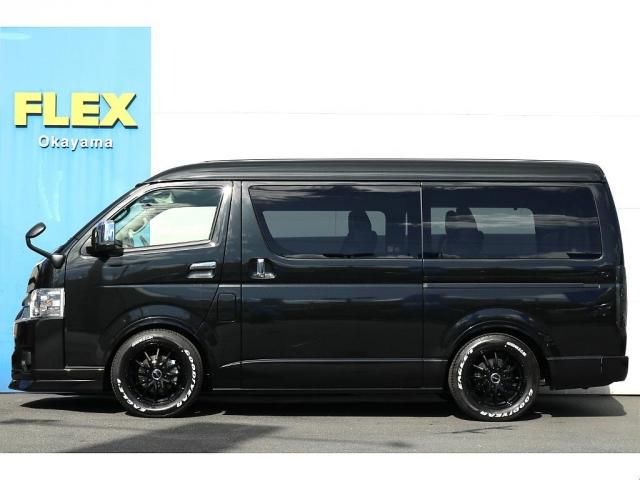 ハイエースワゴン GL ロング ファインテックツアラー 新車ワゴンファインテックツアラー オットマン付キャプテンシート4脚 トヨタ車体製 コンプリート済 BIG-X 12.8フリップ ETC 1.5インチローダウン 17インチアルミホイール ナスカータイヤ(6枚目)