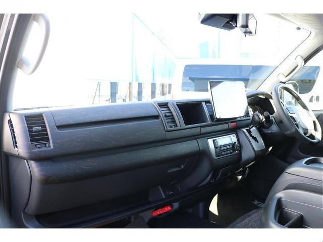 ハイエースワゴン GL ロング ファインテックツアラー 新車ワゴンファインテックツアラー オットマン付キャプテンシート4脚 トヨタ車体製 コンプリート済 BIG-X 12.8フリップ ETC 1.5インチローダウン 17インチアルミホイール ナスカータイヤ(14枚目)