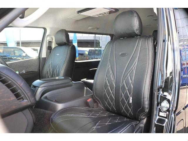 ハイエースワゴン GL ロング ファインテックツアラー 新車ワゴンファインテックツアラー オットマン付キャプテンシート4脚 トヨタ車体製 コンプリート済 BIG-X 12.8フリップ ETC 1.5インチローダウン 17インチアルミホイール ナスカータイヤ(18枚目)