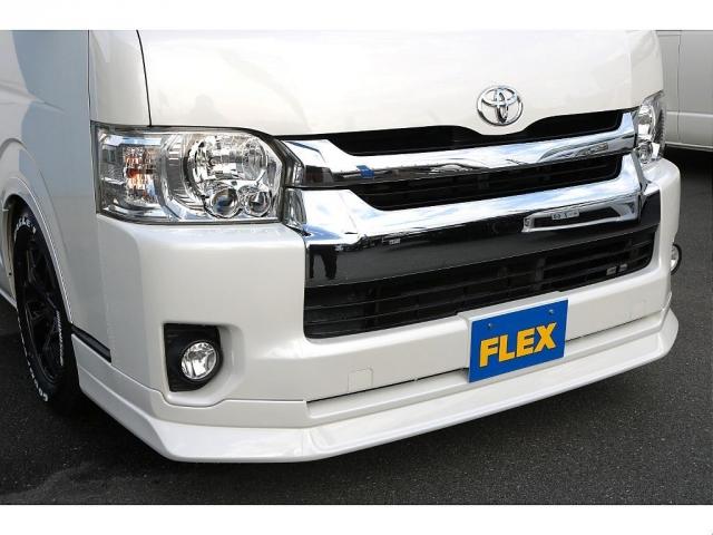 ハイエースワゴン ＧＬ　Ｈ２７年式　３ナンバー　４型　ガソリン２ＷＤ　２インチローダウン　フロントスポイラー　オーバーフェンダー　７インチＳＤナビ　後席モニター　ＥＴＣ　ドラレコ　レーダー　インテリア３点　シートカバー（11枚目）