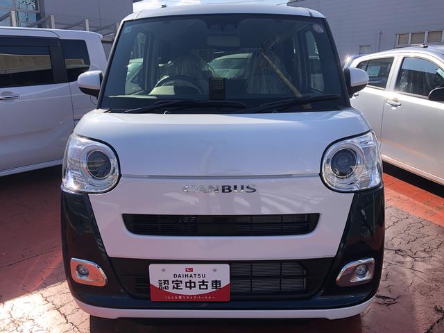 ムーヴキャンバス ストライプスG ツートンカラー LEDヘッドライト/フォグランプ 両側パワースライドドア コーナーセンサー 運転席/助手席シートヒーター 禁煙車 記録簿 認定中古車 レーンアシスト 衝突回避支援システム搭載車(4枚目)