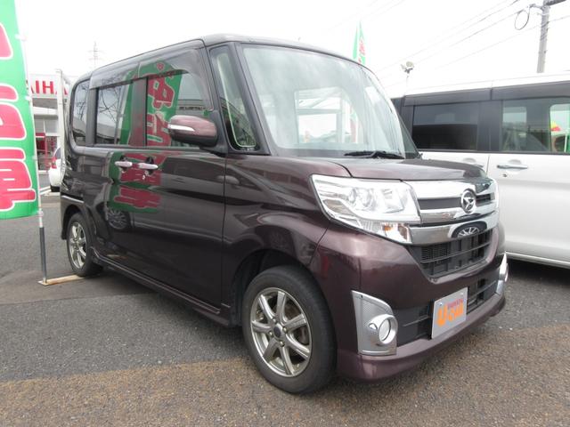 カスタムX ワンオーナー LEDヘッドライト 禁煙車 ドライブレコーダー 両側パワースライドドア CDデッキ プッシュボタンスタート スマートキー オートライト(3枚目)
