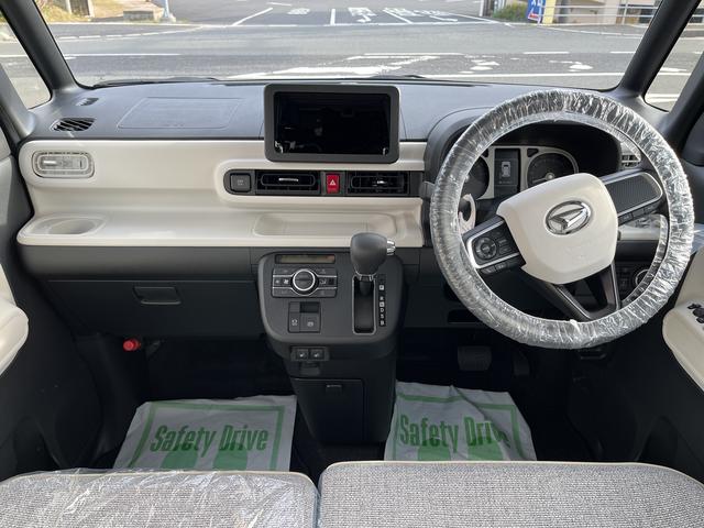 ムーヴキャンバス ストライプスＧ　ツートンカラー　ＬＥＤヘッドライト／フォグランプ　両側パワ－スライドドア　コーナーセンサー　運転席／助手席シートヒーター　禁煙車　記録簿　認定中古車　レーンアシスト　衝突回避支援システム搭載車（3枚目）