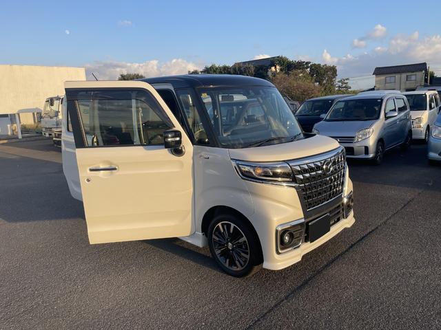 フレアワゴンカスタムスタイル ハイブリッドXS 社外ナビゲーション(AVIC-RL812) 社外前後ドライブレコーダー ETC エアサキューレーター 後両側パワースライドドア 運転席シートヒーター 運転席助手席バニティミラー パーキングセンサー(3枚目)