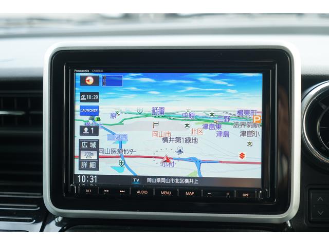 スペーシアカスタム ハイブリッドＸＳターボ　純正パナソニック８インチＳＤナビＴＶ　全方位モニター　ヘッドアップディスプレイ　衝突軽減　パーキングセンサー　ＬＥＤヘッドライト　両側パワースライドドア　運転席シートヒーター　メッキグリル　ＥＴＣ（4枚目）